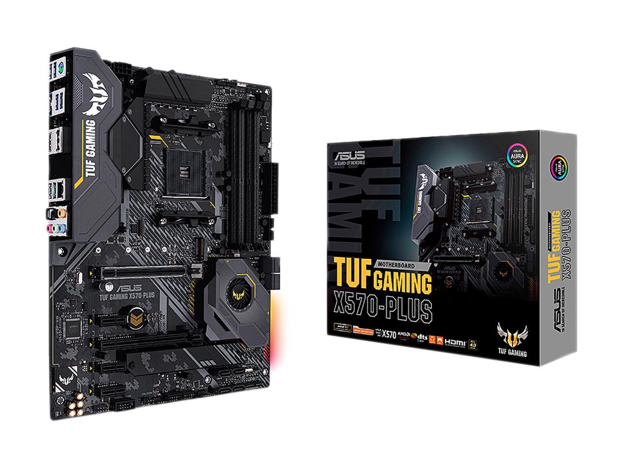 Asus Am4 Tuf Gaming X570-Plus Atx Motherboard With Pcie 4.0, Dual M.2, 12+2 With Dr. Mos Power