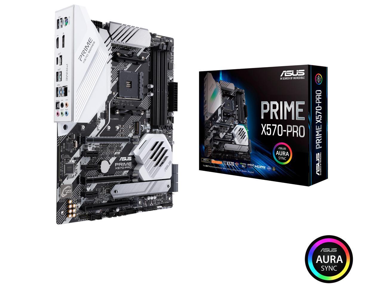 Asus Prime X570-Pro Ryzen 3 Am4 With Pcie Gen4, Dual M.2, Hdmi, Sata 6Gb/S Usb 3.2 Gen 2 Atx Motherboard