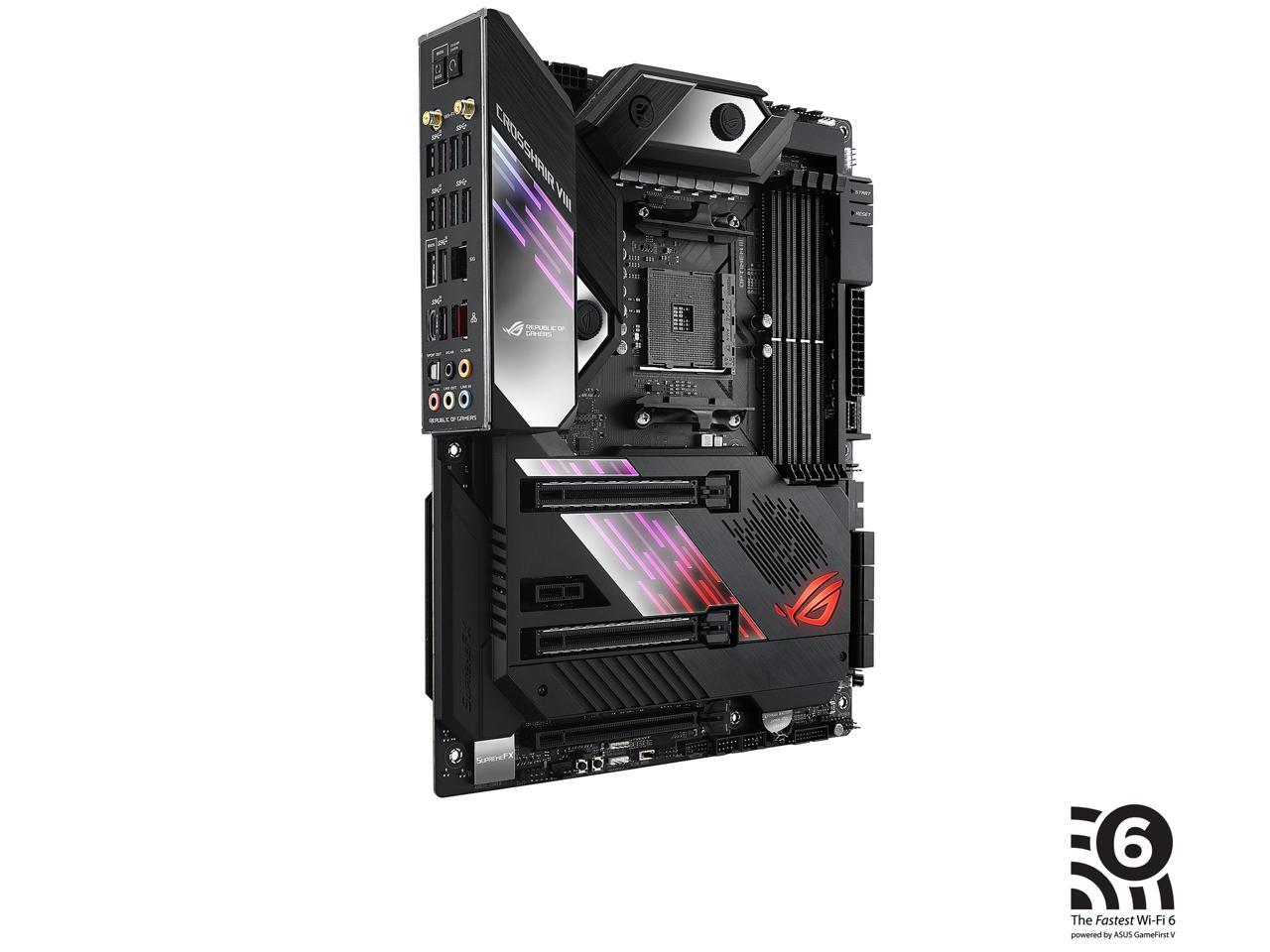 Asus Rog Crosshair Viii Formula Amd X570 Am4 Atx Motherboard With Pcie 4.0, Dual M.2, Sata 6Gb/S, Usb 3.2 Gen 2, 5Gbps Lan, Wi-Fi 6