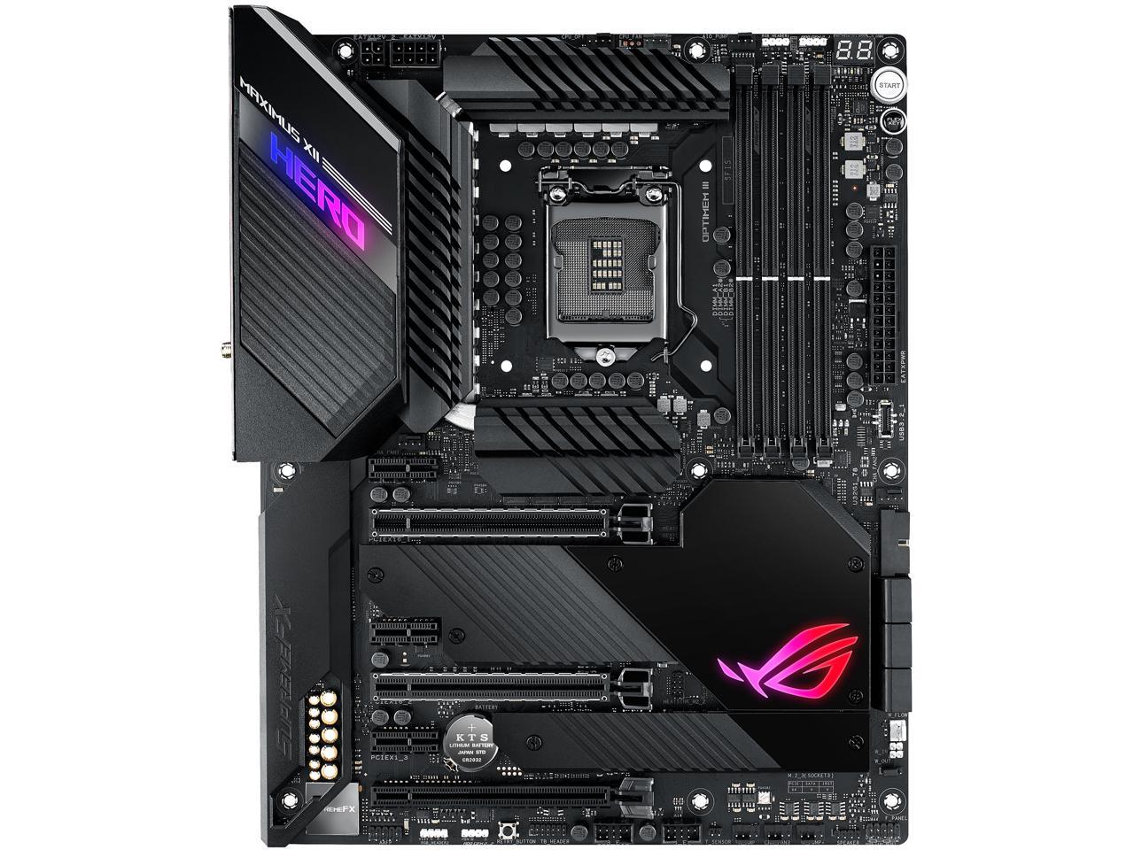 Asus Rog Maximus Xii Hero (Wi-Fi) Lga 1200 (Intel 10Th Gen) Intel Z490 (Wifi 6) Sata 6Gb/S Atx Intel