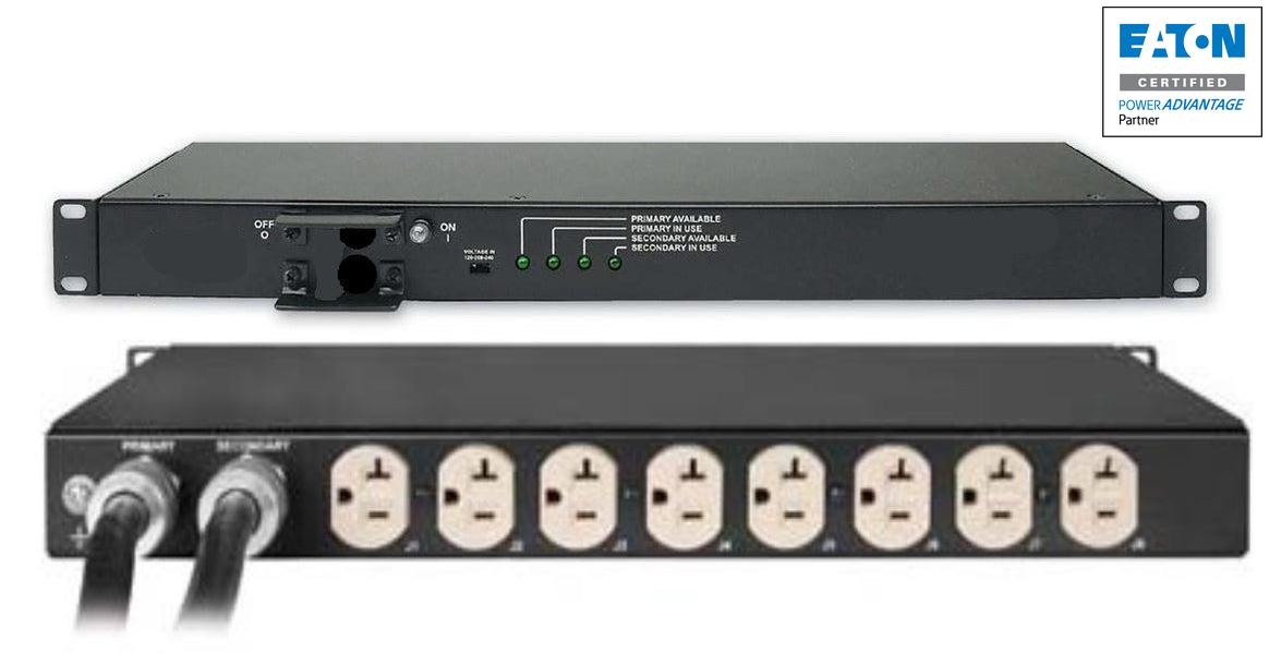 ATS PDU 1U Rack Mount - Automatic Transfer Switch Power Distribution Unit PWATSS520003