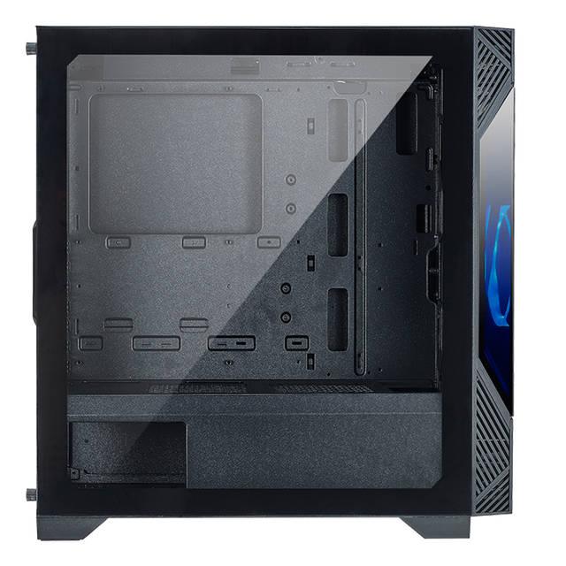 Azza Csaz-440 Eclipse No Power Supply Atx Mid Tower Case W/ Window (Black)