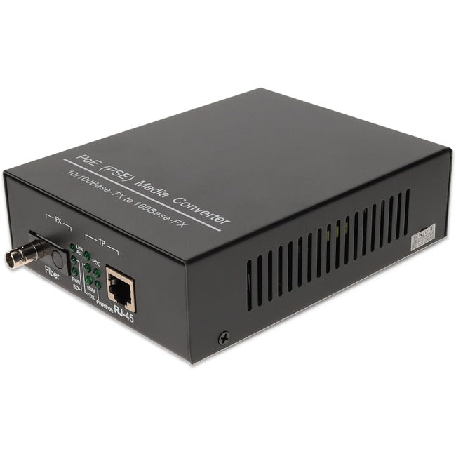 Addon 10/100Base-Tx(Rj-45) To 100Base-Bxd(St) Bidi Smf 1550Nm/1310Nm 20Km Poe Media Converter