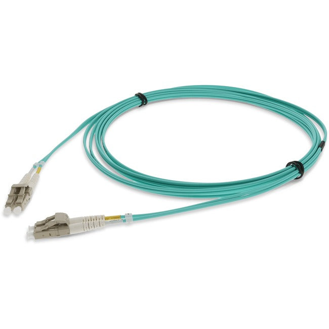 AddOn 10m LC (Male) to LC (Male) Straight Aqua OM4 Duplex LSZH Fiber Patch Cable ADD-LC-LC-10M5OM4LZ