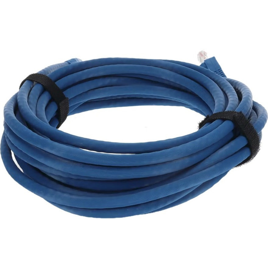 AddOn 12ft Blue CAT 6A PVC Ethernet Cable Snagless Bubble Boot RJ-45 M/M ADD-12FCAT6A-BE