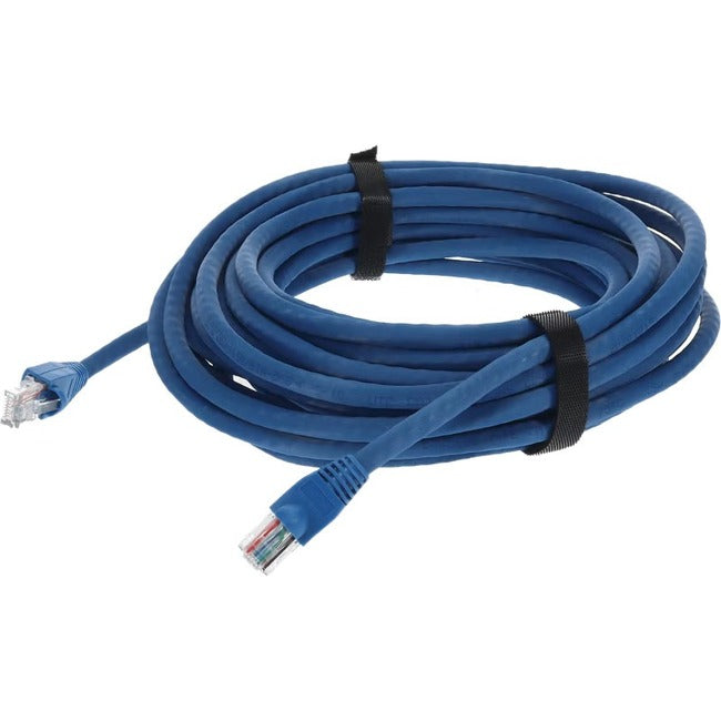 AddOn 12ft Blue CAT 6A PVC Ethernet Cable Snagless Bubble Boot RJ-45 M/M ADD-12FCAT6A-BE