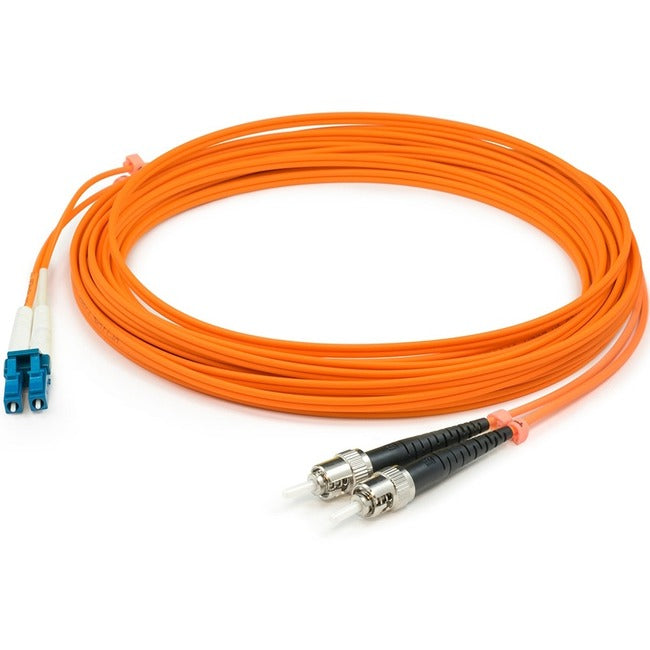 AddOn 15m SC (Male) to ST (Male) Orange OM1 Duplex Fiber OFNR (Riser-Rated) Patch Cable ADD-ST-SC-15M6MMF