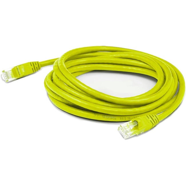 AddOn 40ft Yellow CAT 6 Slim PVC Ethernet Cable Snagless Clear-Claw RJ-45 M/M ADD-40FSLCAT6-YW
