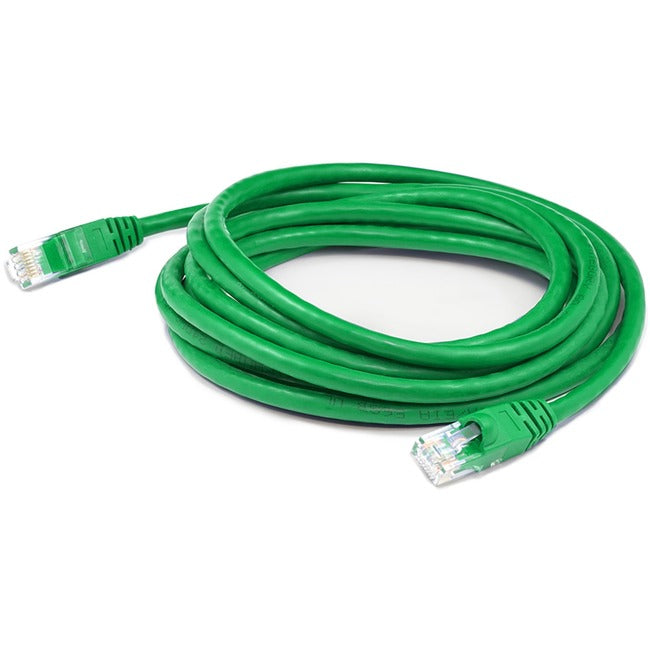 AddOn 50ft Green CAT 5E PVC Ethernet Cable Snagless Bubble Boot RJ-45 M/M ADD-50FCAT5E-GN