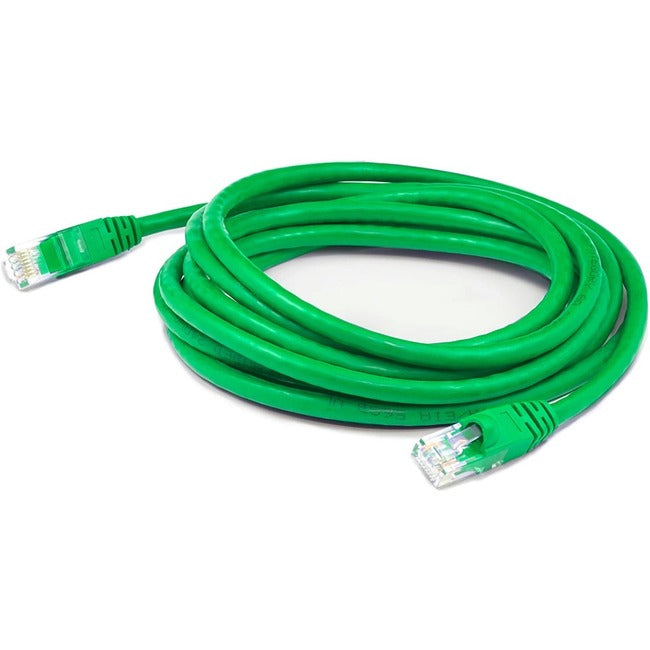 AddOn 50ft Green CAT 6 Slim PVC Ethernet Cable Snagless Clear-Claw RJ-45 M/M ADD-50FSLCAT6-GN