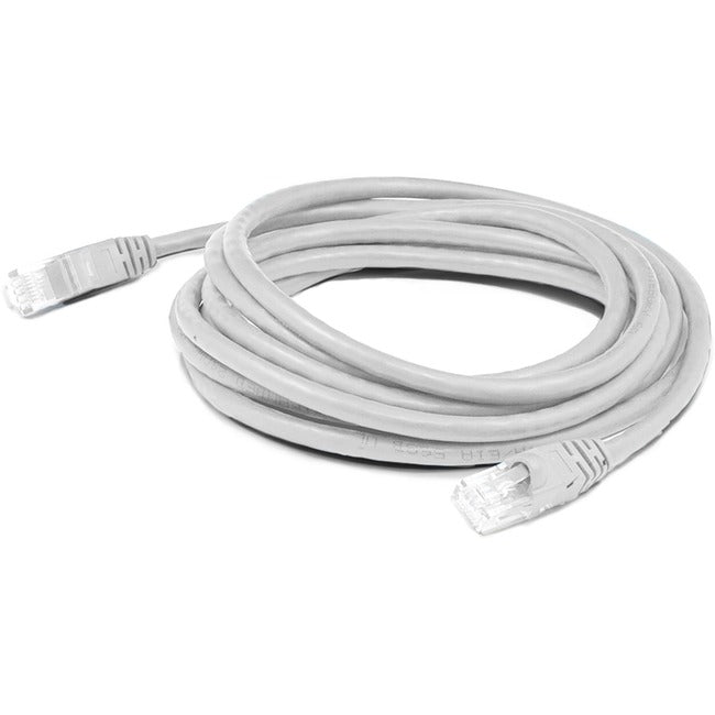 AddOn 50ft White CAT 5E PVC Ethernet Cable Snagless Bubble Boot RJ-45 M/M ADD-50FCAT5E-WE