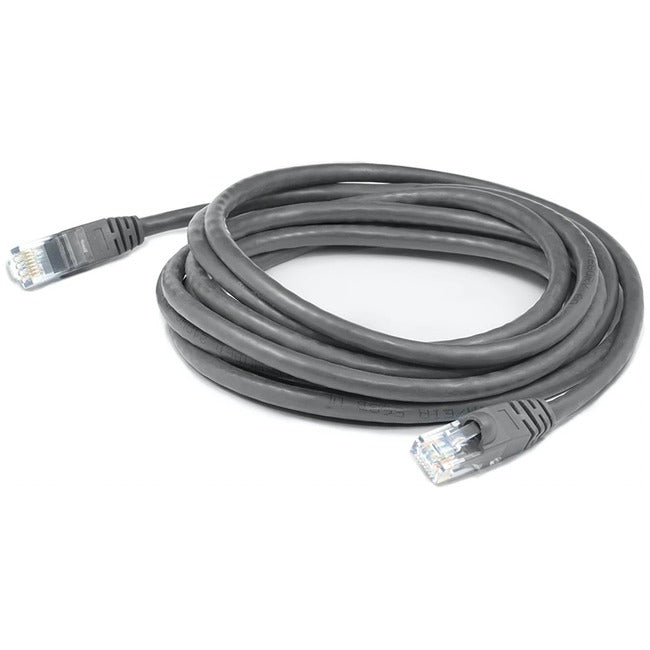 AddOn 5ft Gray CAT 6 Shielded PVC Ethernet Cable Snagless Bubble Boot RJ-45 M/M ADD-5FCAT6S-GY