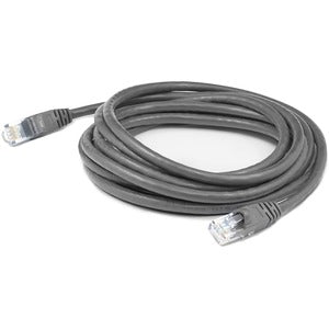 AddOn 5ft Gray CAT 6A Shielded PVC Ethernet Cable Snagless Bubble Boot RJ-45 M/M ADD-5FCAT6AS-GY