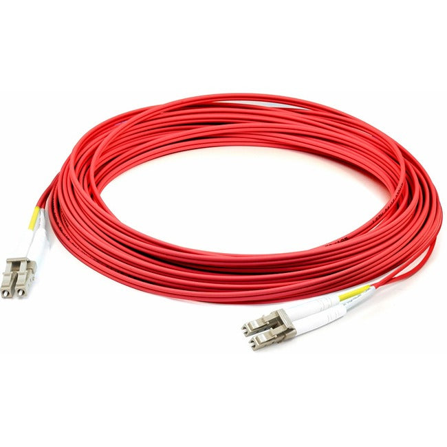 AddOn 5m LC (Male) to LC (Male) Red OM1 Duplex Fiber OFNR (Riser-Rated) Patch Cable ADD-LC-LC-5M6MMF-RD