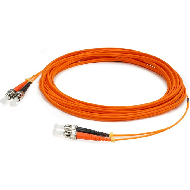 AddOn 65m ST (Male) to ST (Male) Orange OM1 Duplex Fiber OFNR (Riser-Rated) Patch Cable ADD-ST-ST-65M6MMF