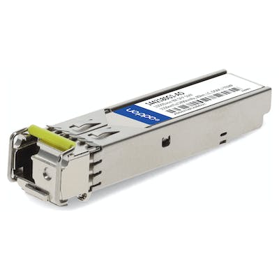 AddOn ADTRAN 1442180G1 Compatible TAA Compliant 1000Base-BX SFP Transceiver (SMF, 1550nmTx/1490nmRx, 80km, LC, DOM, Rugged) 1442180G1-AO