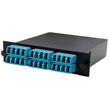 AddOn Cassette for 3-Bay Patch Panel, 2 MPO In, 24 LC Duplex Out, Multi-mode Duplex OM3 ADD-3BAYC2MP6LCQM3