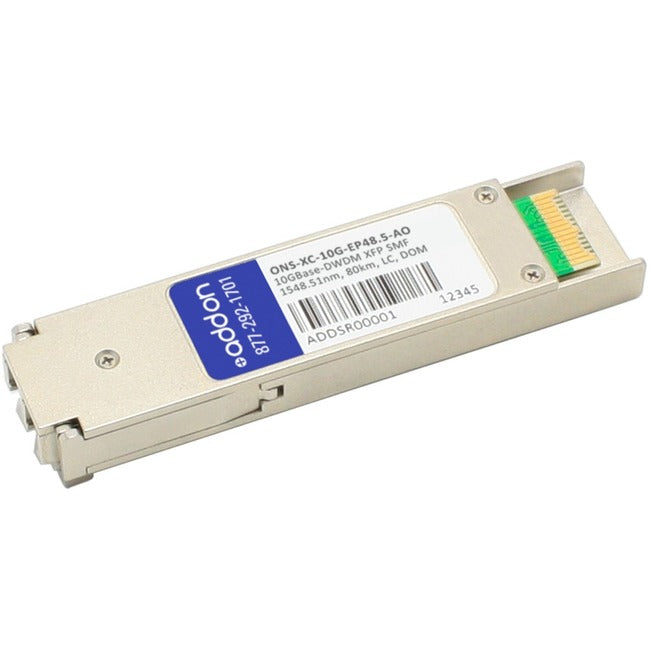 AddOn Cisco ONS ONS-XC-10G-EP48.5 Compatible TAA Compliant 10GBase-DWDM 100GHz XFP Transceiver (SMF, 1548.51nm, 80km, LC, DOM) ONS-XC-10G-EP48.5-AO