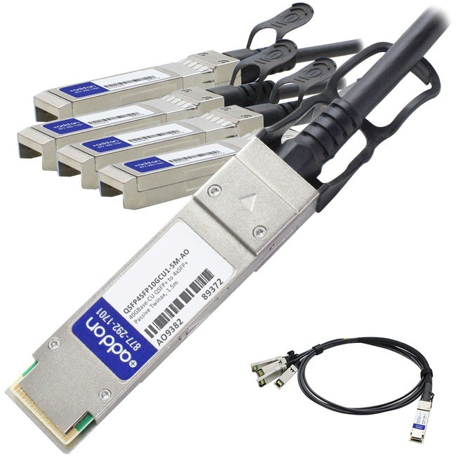 AddOn Cisco QSFP-4SFP10G-CU1-5M Compatible TAA Compliant 40GBase-CU QSFP+ to 4xSFP+ Direct Attach Cable (Passive Twinax, 1.5m) QSFP4SFP10GCU1-5M-AO