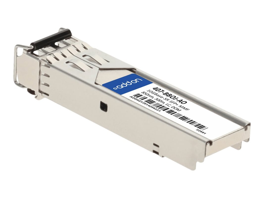 Addon Dell 407-Bboj Compatible Taa Compliant 10Gbase-Sr Sfp+ Transceiver (Mmf, 850Nm, 300M, Lc, Dom)