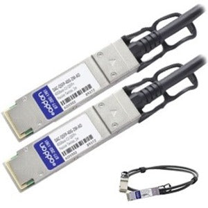 AddOn Dell DAC-QSFP-40G-0.5M Compatible TAA Compliant 40GBase-CU QSFP+ to QSFP+ Direct Attach Cable (Passive Twinax, 0.5m) DAC-QSFP-40G-0.5M-AO