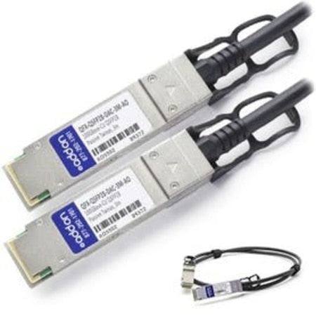 AddOn Juniper Networks Compatible TAA Compliant 100GBase-CU QSFP28 to QSFP28 Direct Attach Cable (Passive Twinax, 3m) QFX-QSFP28-DAC-3M-AO