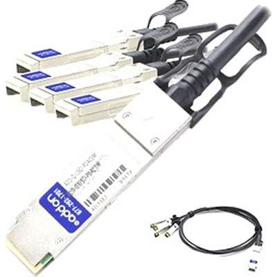 AddOn Juniper Networks QFX-QSFP-DACBO-5M to Cisco SFP-H10GB-CU5M Compatible TAA Compliant 40GBase-CU QSFP+ to 4xSFP+ Direct Attach Cable (Passive Twinax, 5m) ADD-QJUSCI-PDAC5M