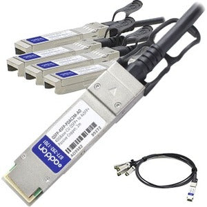 AddOn MSA and TAA Compliant 40GBase-CU QSFP+ to 4xSFP+ Direct Attach Cable (Passive Twinax, 2m) QSFP-4SFP-PDAC2M-AO