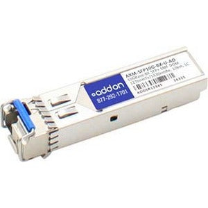 Addon Netgear Axm-Sfp10G-Bx-U Compatible Taa Compliant 10Gbase-Bx Sfp+ Transceiver (Smf, 1270Nmtx/1330Nmrx, 10Km, Lc, Dom)
