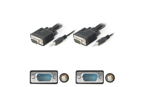 Addon Networks 15Ft Vga + 3.5Mm 4.6 M Vga (D-Sub) + 3.5Mm Black