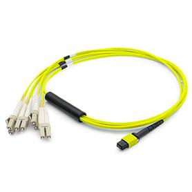 Addon Networks Add-Mpo-4Lc0.5M9Smf Fibre Optic Cable 0.5 M Mpo/Mtp 4X Lc Os1 Yellow