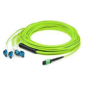 Addon Networks Add-Mpo-4Lc20M5Om5 Fibre Optic Cable 20 M 8X Lc Ofnr Om5 Green