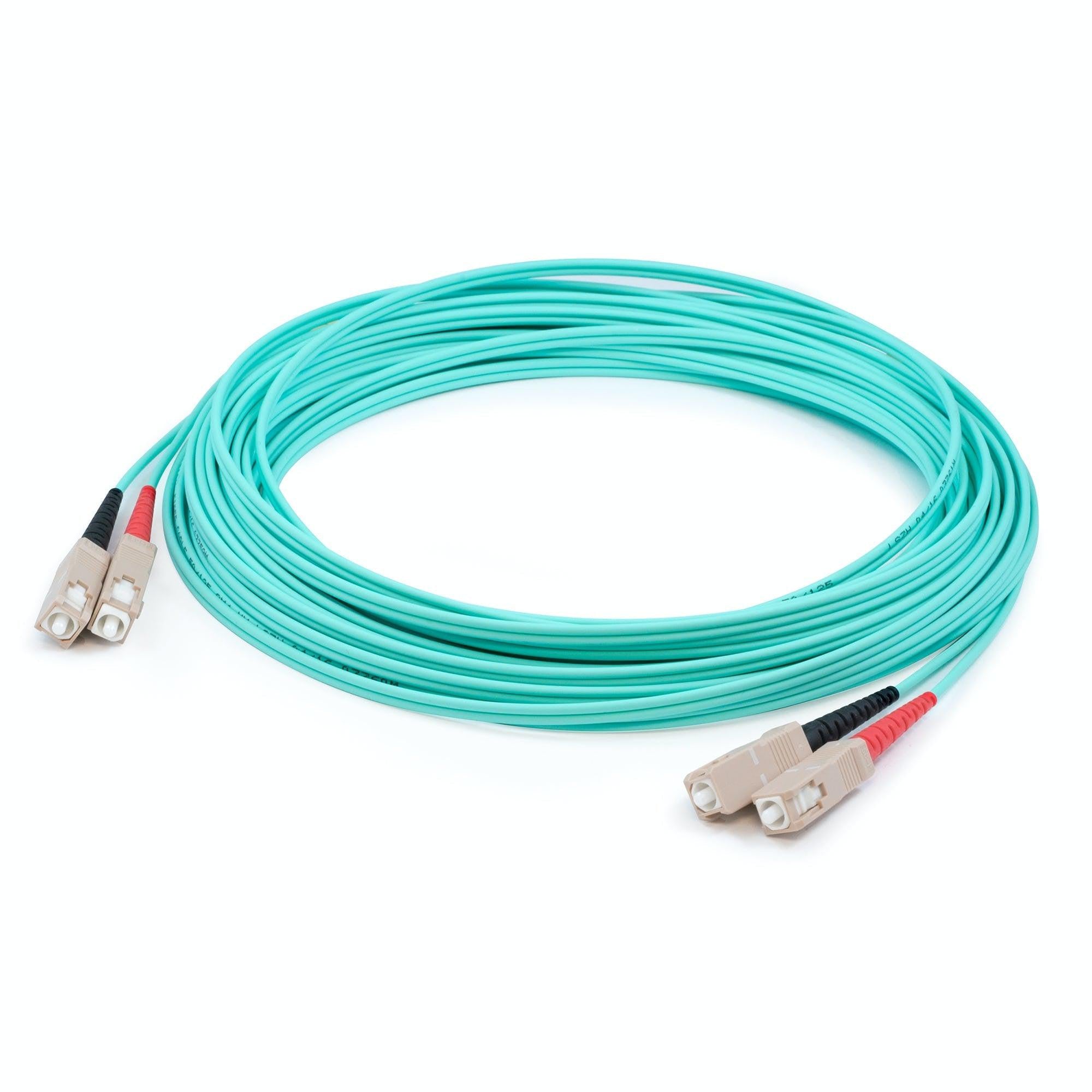 Addon Networks Add-Sc-Sc-66M5Om4P Fibre Optic Cable 66 M Ofnp Om4 Aqua Colour