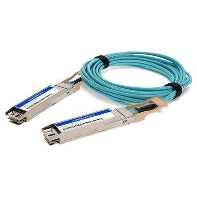 Addon Networks Aoc-O-O-400G-4M-Ao Infiniband Cable Osfp Aqua Colour, Silver