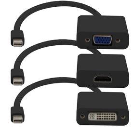 Addon Networks Mdp2Vga-Hdmi-Dvi-B Video Cable Adapter 0.2 M Mini-Displayport Dvi/Hdmi/Vga Black