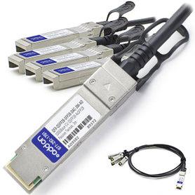 Addon Networks Qfx-Qsfp28-Sfp28-Dac-3M-Ao Infiniband Cable Sfp28 X 4 Black