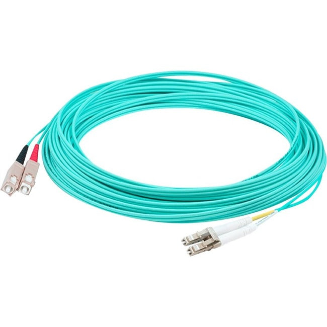 Addon - Patch Cable - Lc Multi-Mode (M) To Sc Multi-Mode (M) - 2 M - Fiber Optic - Duplex - 50 / 125 Micron - Om4 - Halogen-Free - Aqua