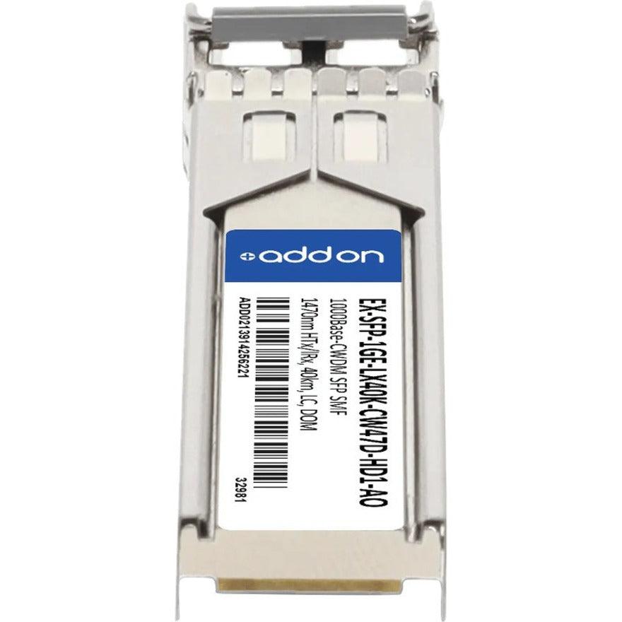 Addon Networks Ex-Sfp-1Ge-Lx40K-Cw47D-Hd1-Ao Network Transceiver Module Fiber Optic 1000 Mbit/S 1470 Nm