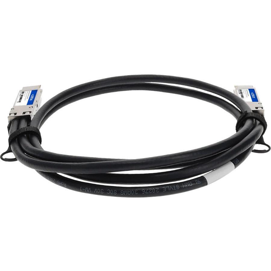 Addon Networks Qdd-400G-Dac-2M-Ao Infiniband Cable Qsfp-Dd Black, Silver