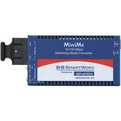 Advantech 10/100Mbps Miniature Media Converter with LFPT IMC-350-SEST-PS-A