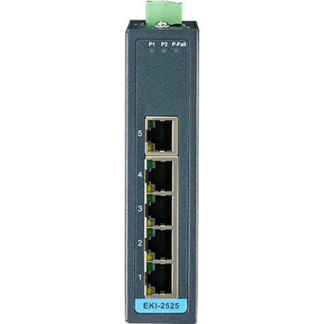 Advantech EKI-2525-BE - 5-Port Industrial Unmanaged Ethernet Switch | TechSoft