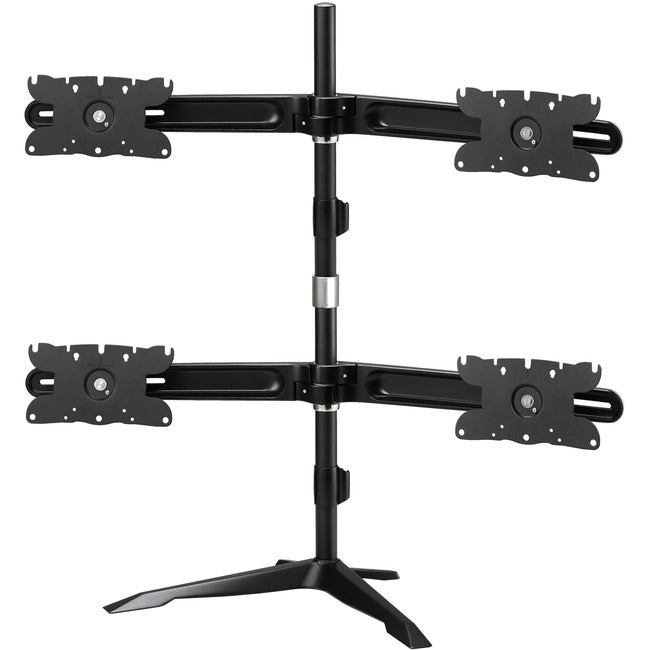 Amer Mounts Quad Monitor Stand Mount Supports Flat Panel Size up to 32 AMR4S32"