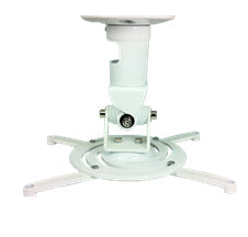 Amer Mounts Universal Ceiling Projector Mount - White AMRP100