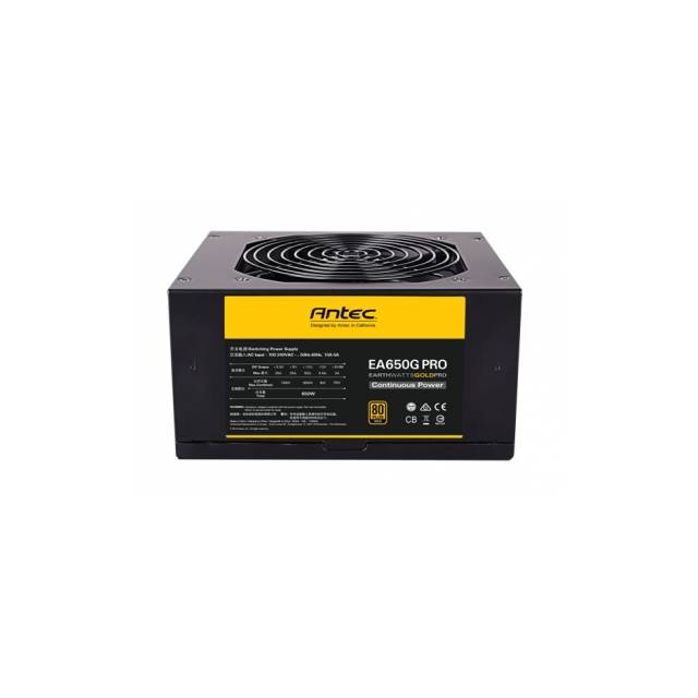Antec Earthwatts Ea650G Pro 650W 80 Plus Gold Atx12V V2.4 Power Supply