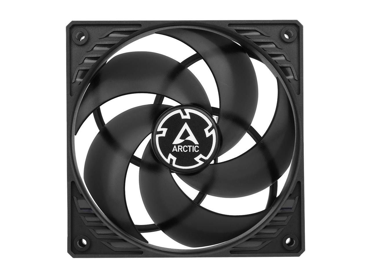 Arctic P12 Pwm Pst (Black/Transparent) - Pressure-Optimised 120 Mm Fan With Pwm And Pst (Pwm Sharing Technology)