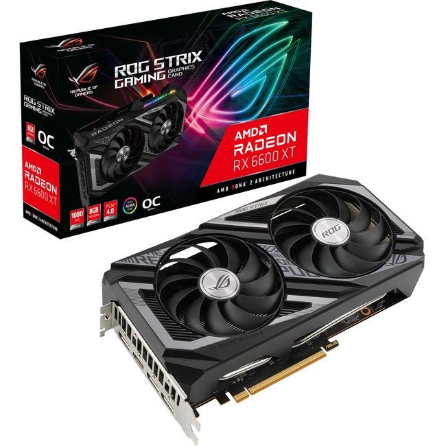 Asus ROG AMD Radeon RX 6600 XT Graphic Card - 8 GB GDDR6 ROGSTRIXRX6600XTO8GG