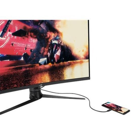 Asus Rog Strix Xg32Vc 31.5 Inch Widescreen 3,000:1 1Ms Hdmi/Displayport/Usb Led Hdr10 Monitor