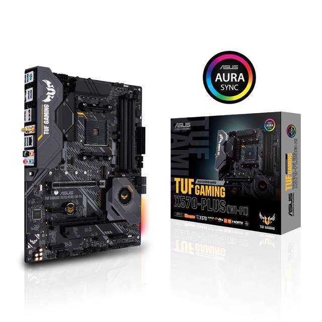 Asus Tuf Gaming X570-Plus (Wi-Fi) Socket Am4/ Amd X570/ Ddr4/ Sata3&Usb3.2/ M.2/ A&V&Gbe/ Wifi&Bluetooth/ Atx Motherboard