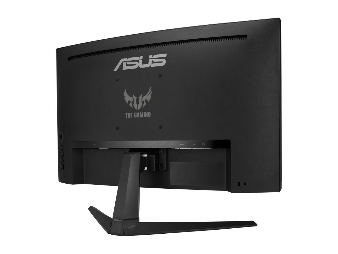 Asus Tuf Gaming Vg24Vq1B 23.8 Inch 3000:1 1Ms Hdmi/Displayport/Earphone Jack Led Non-Glare Curved Gaming Monitor W/ Speakers