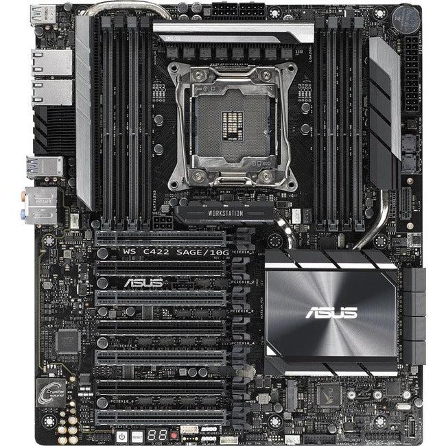 Asus WS C422 SAGE/10G Workstation Motherboard - Intel C422 Chipset - Socket R4 LGA-2066 - Intel Optane Memory Ready - SSI CEB